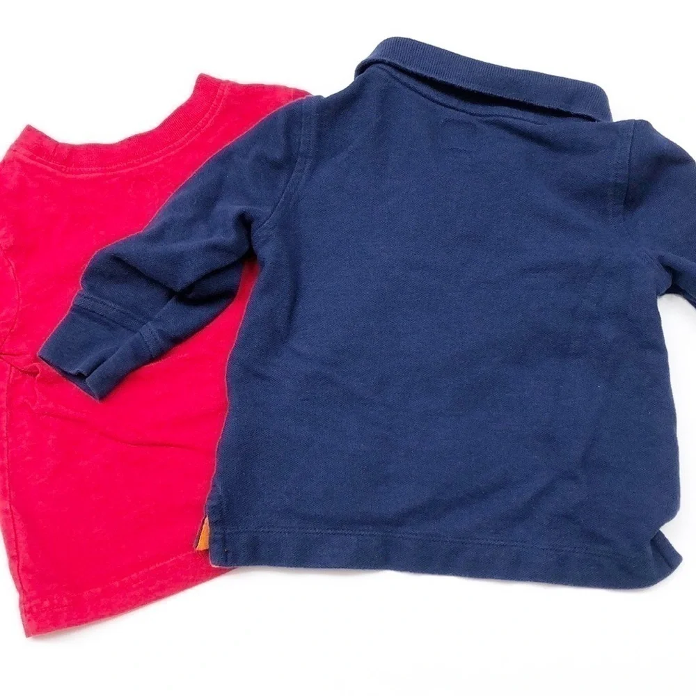 The Children's Place tee & Old Navy collared shirt